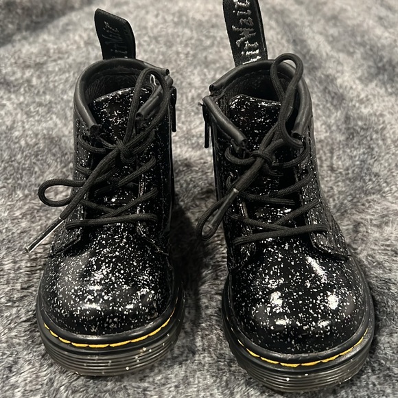 Toodler Dr. Martens Glitter Ankle Boots - Picture 2 of 3